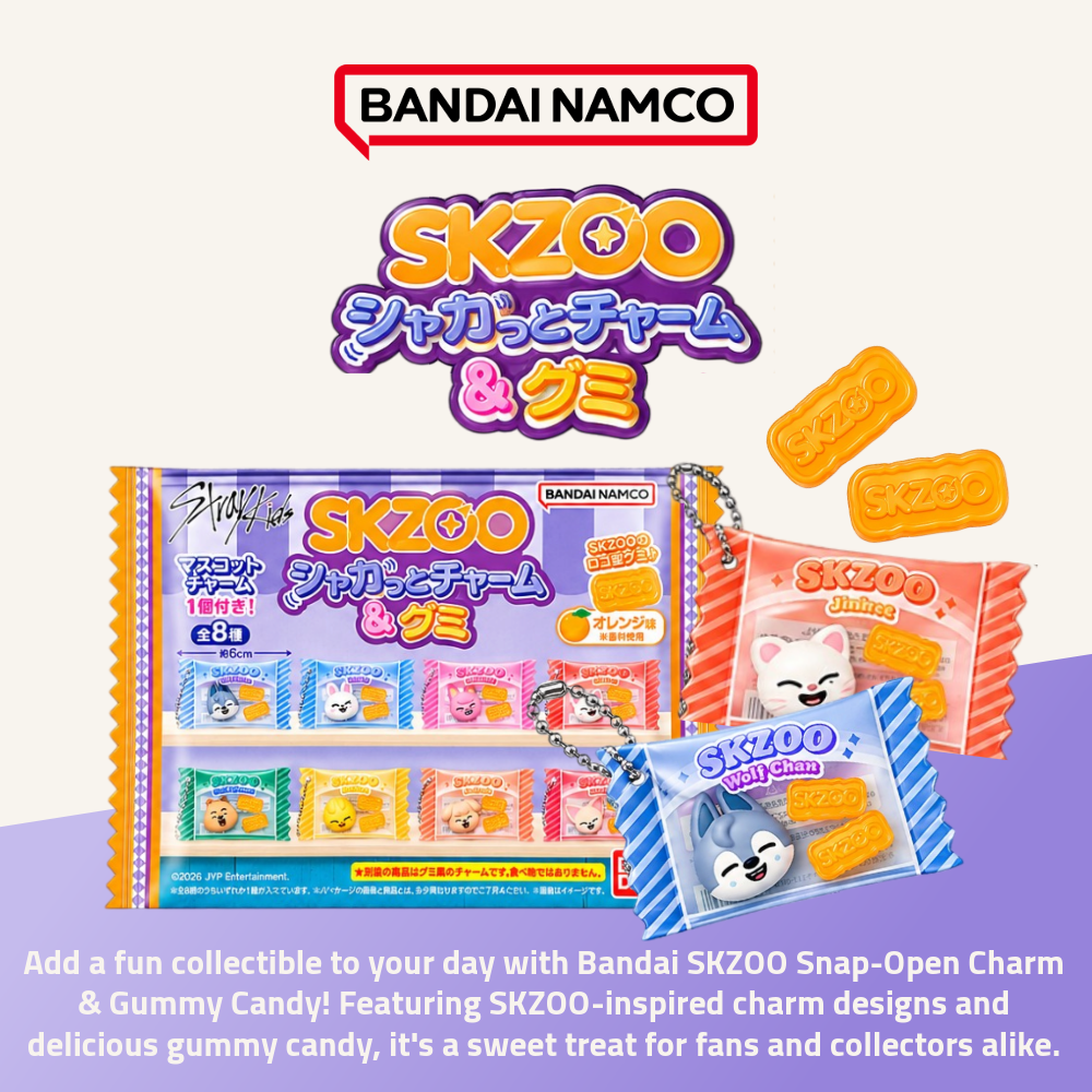 Bandai SKZOO Orange-Flavoured Gummy Candy with Shaker Charm|27g