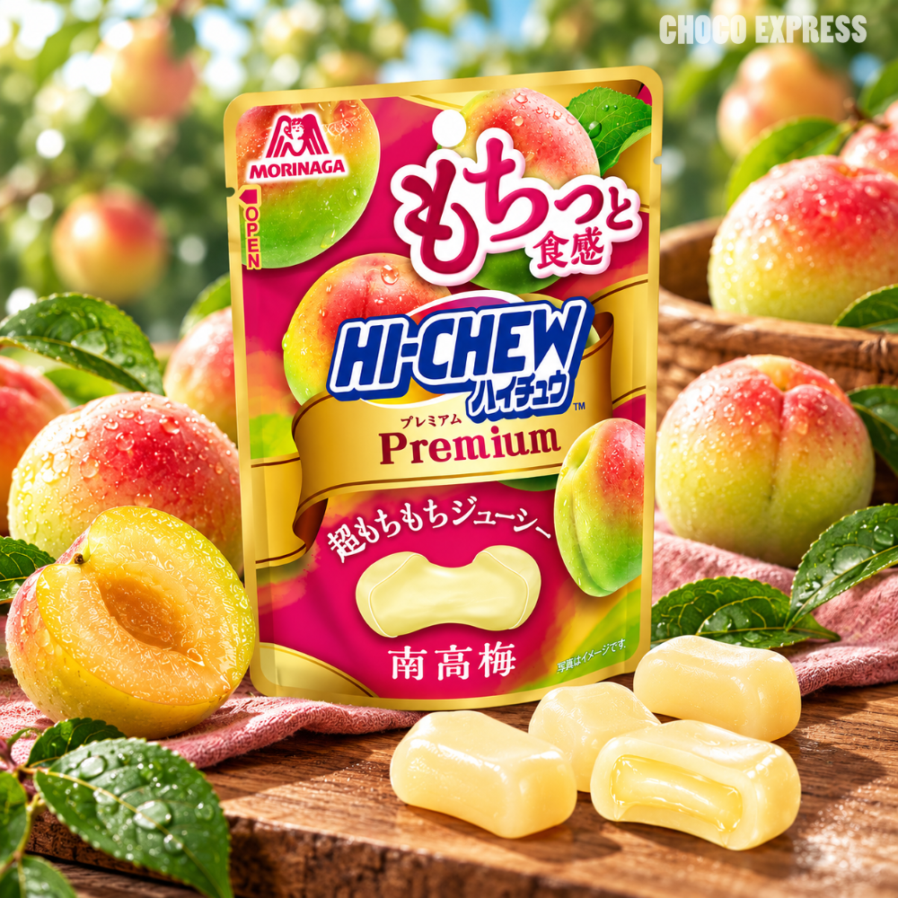 [Pre-Order] Morinaga Hi-Chew Premium Nanko Plum | Premium Plum Flavour Chewy Candy | 32g