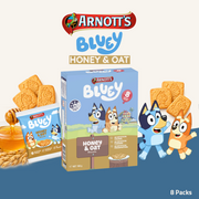 [Pre-Order] Arnott's Bluey Flavoured Snacks | Honey & Oat Flavour | 8 Packs