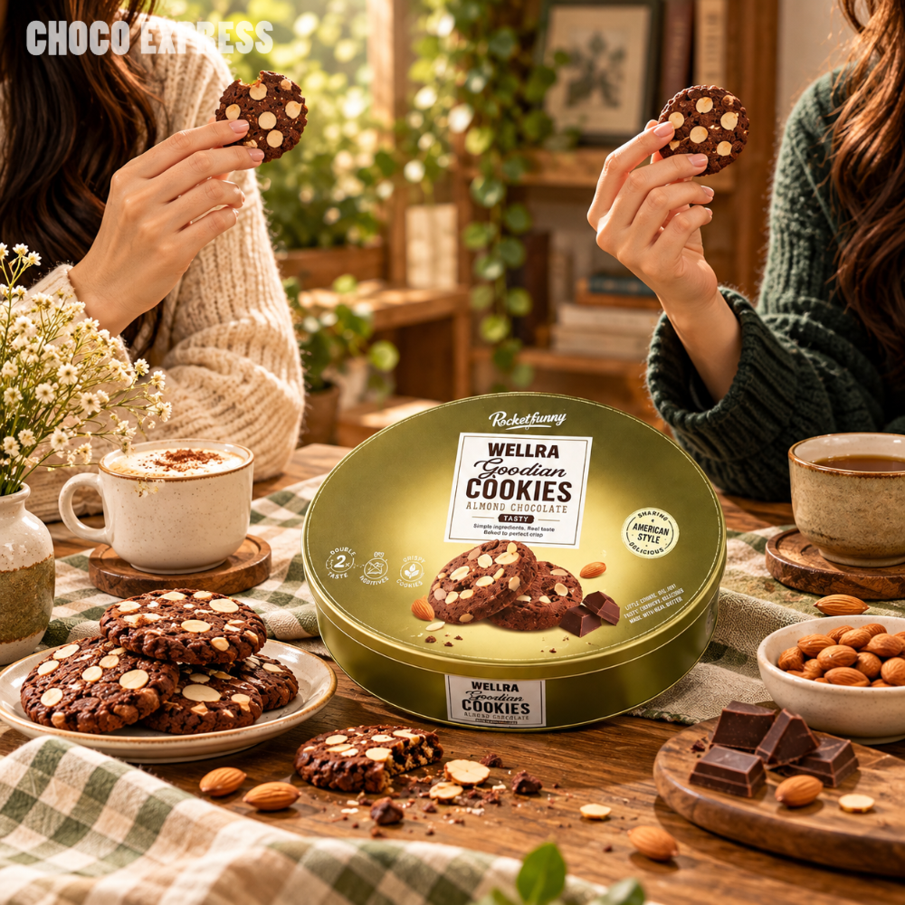 [Pre-Order] Godinn American-Style Oat Chocolate Cookies | Oat & Chocolate Biscuits | 90g