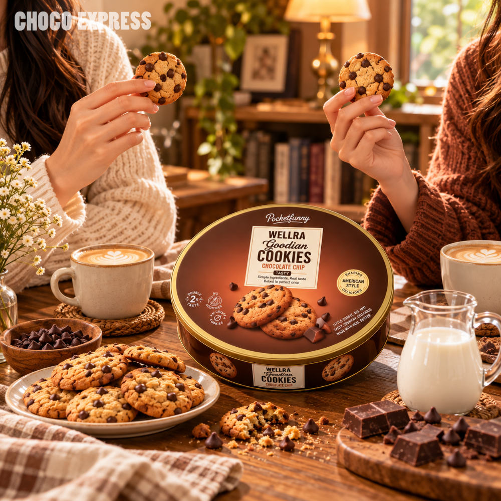 [Pre-Order] Godinn American-Style Chocolate Chip Cookies | Chocolate Chip Biscuits | 90g