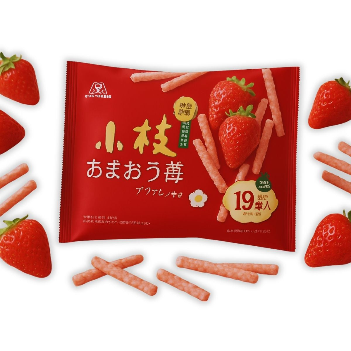 Morinaga Amaou Strawberry Chocolate Sticks