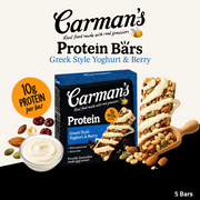 Carman's Protein Bars | Greek Style Yoghurt & Berry | 5 Bars