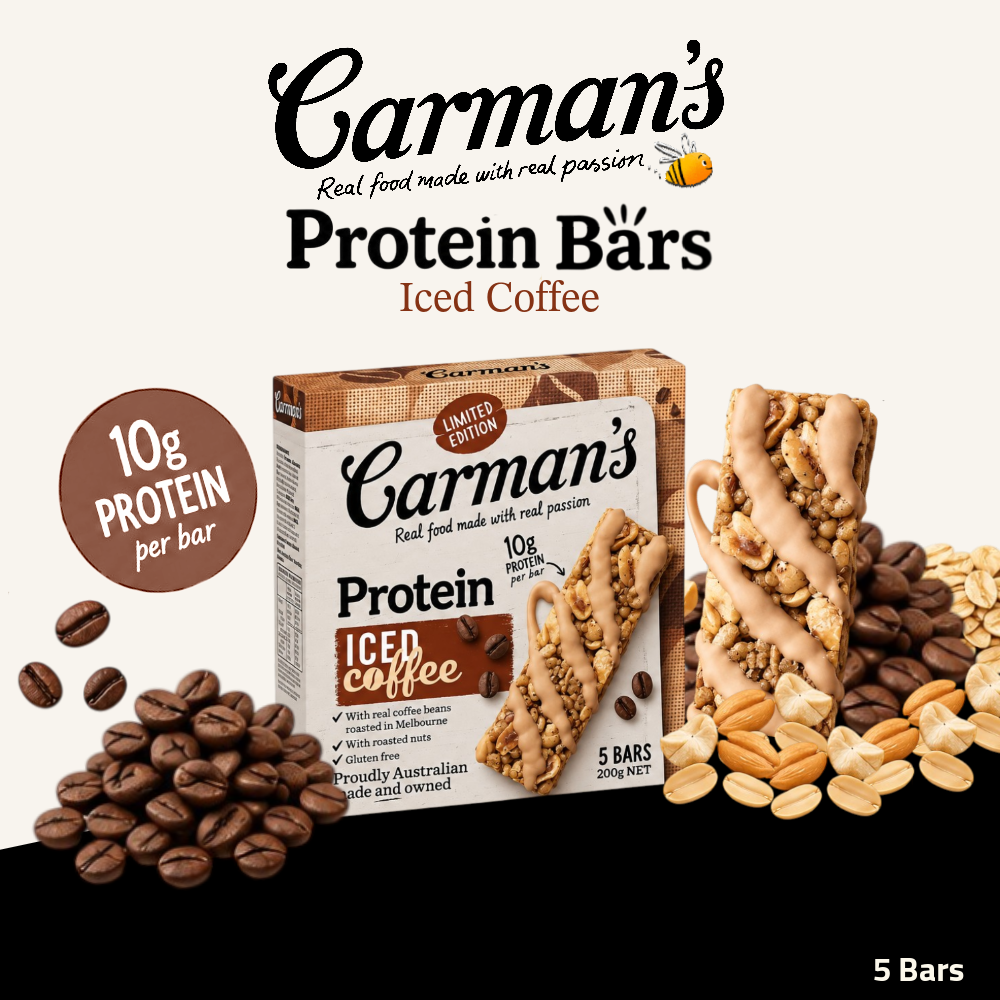 Carman's Protein Bar | Iced Coffee | 5 Bars