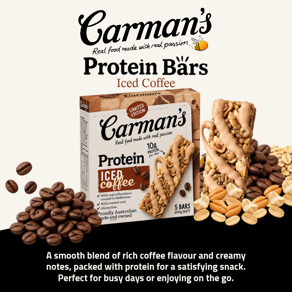 Carman's Protein Bar | Iced Coffee | 5 Bars