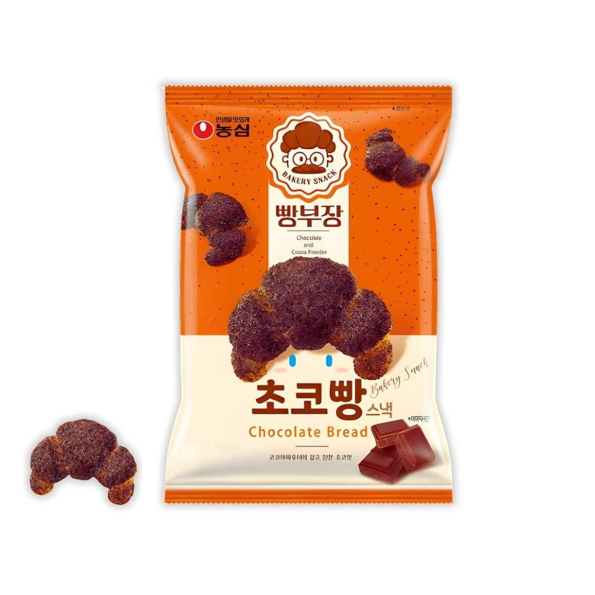Nongshim Bread Master Snack 55g: Salt Bread/ Choco Bread