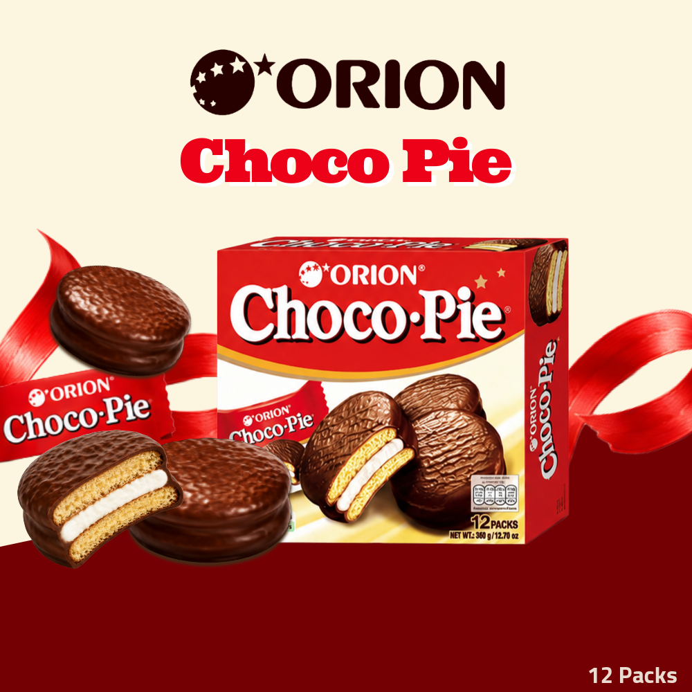 Orion Cake Pie Collection | Assorted Flavours | Halal | 12 Individual Packs