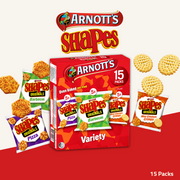 Arnott's Shapes Originals | Assorted Savoury Crackers | 15 Packs