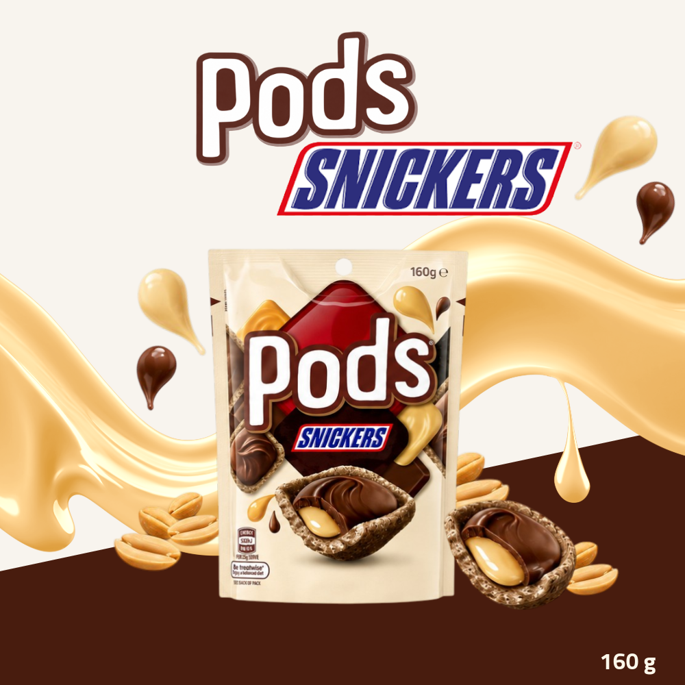 Pods Chocolate Bites 160g - Snickers