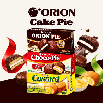 Orion Cake Pie Collection | Assorted Flavours | Halal | 6 Individual Packs