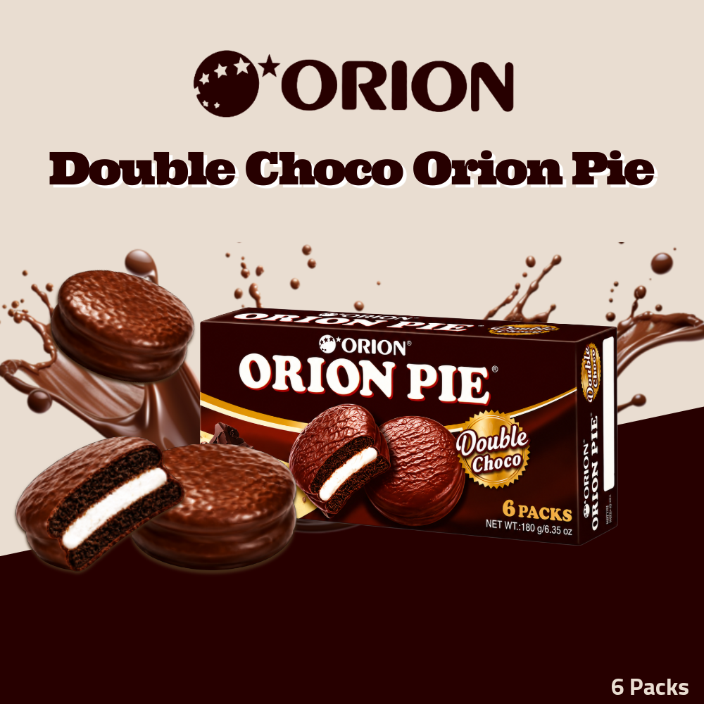 (Exp: 03.10.2026) Orion Cake Pie Collection | Double Chocolate | Halal | 6 Individual Packs