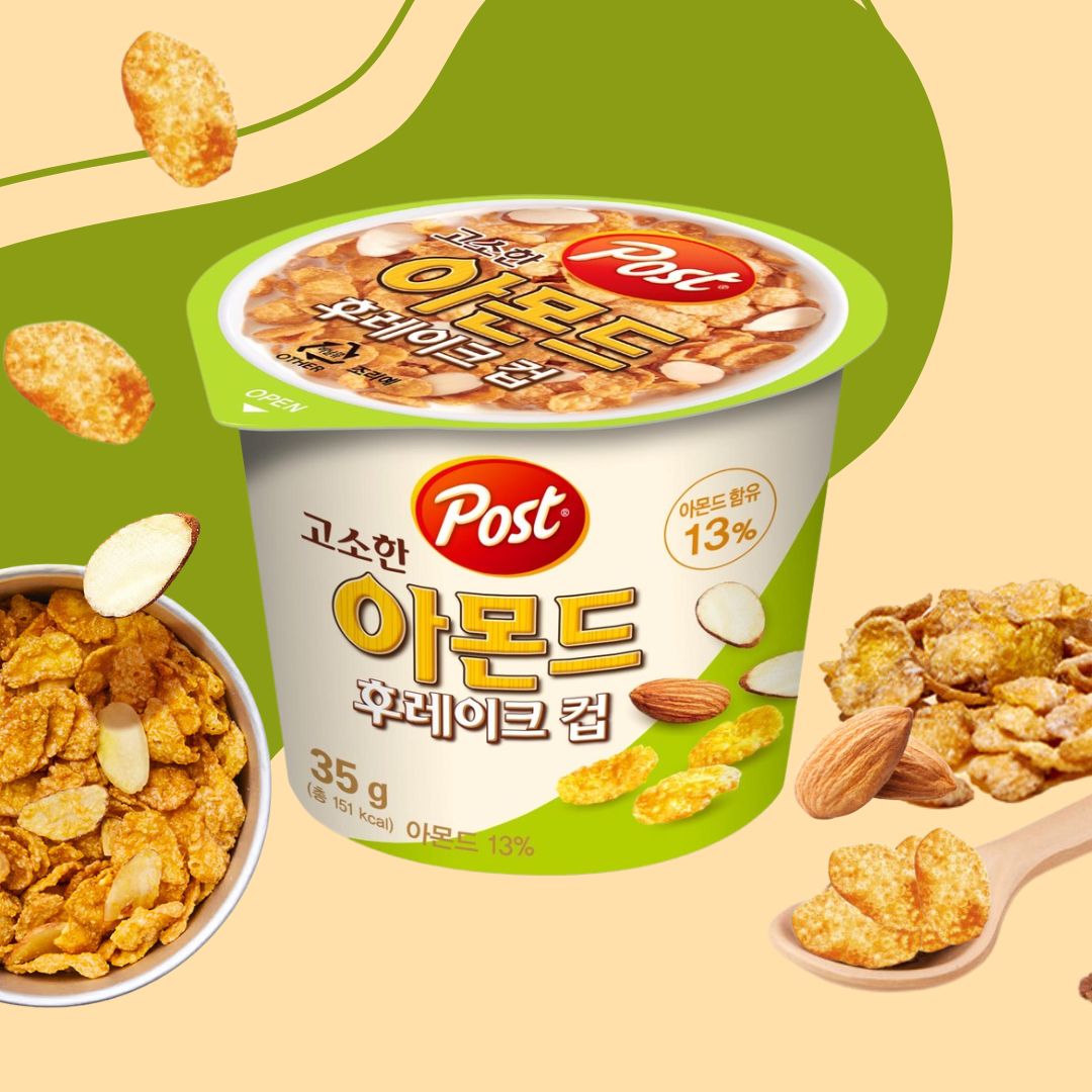 Post Korea Cereal Cup - Almond Flake 35g