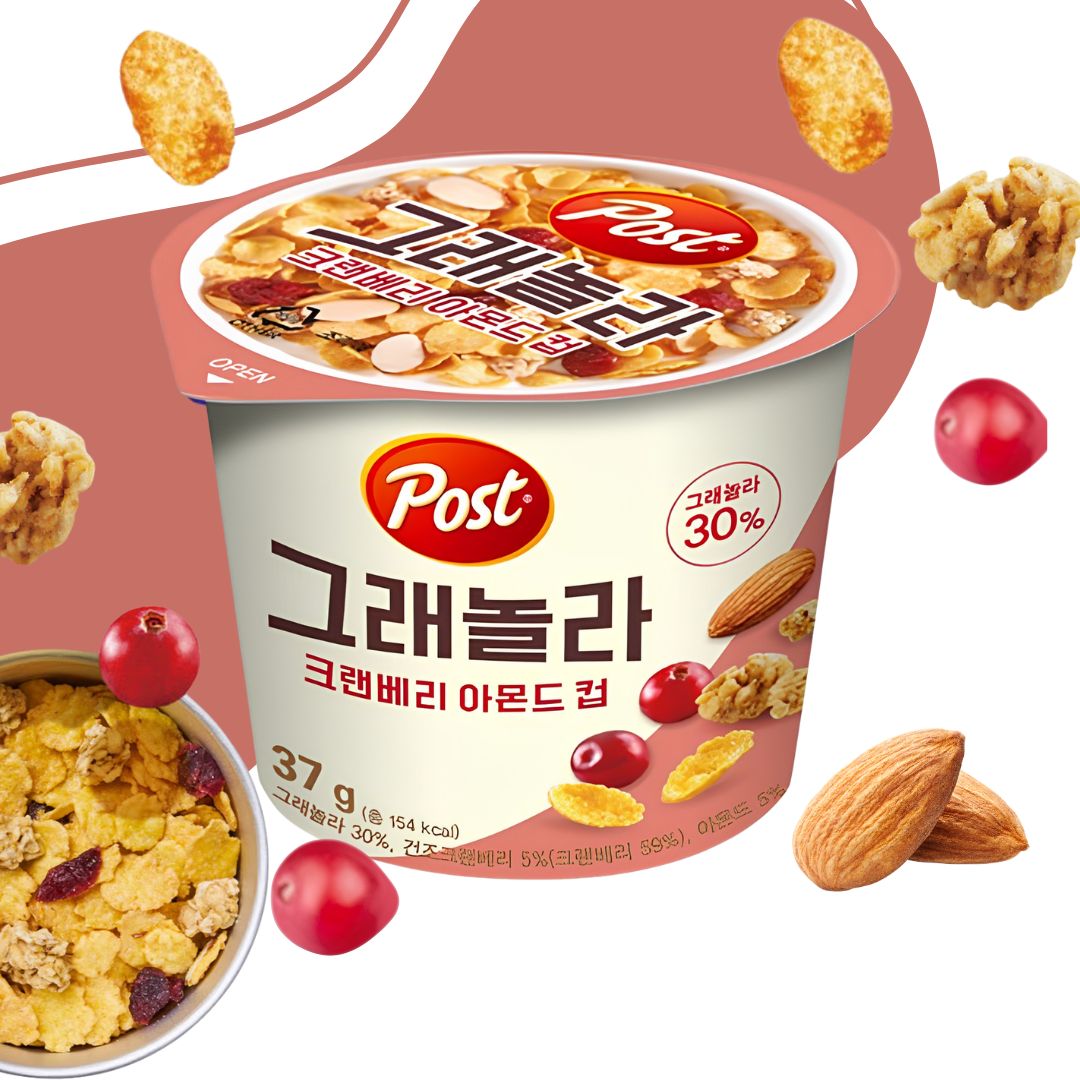 Post Korea Cereal Cup - Cranberry Almond 37g