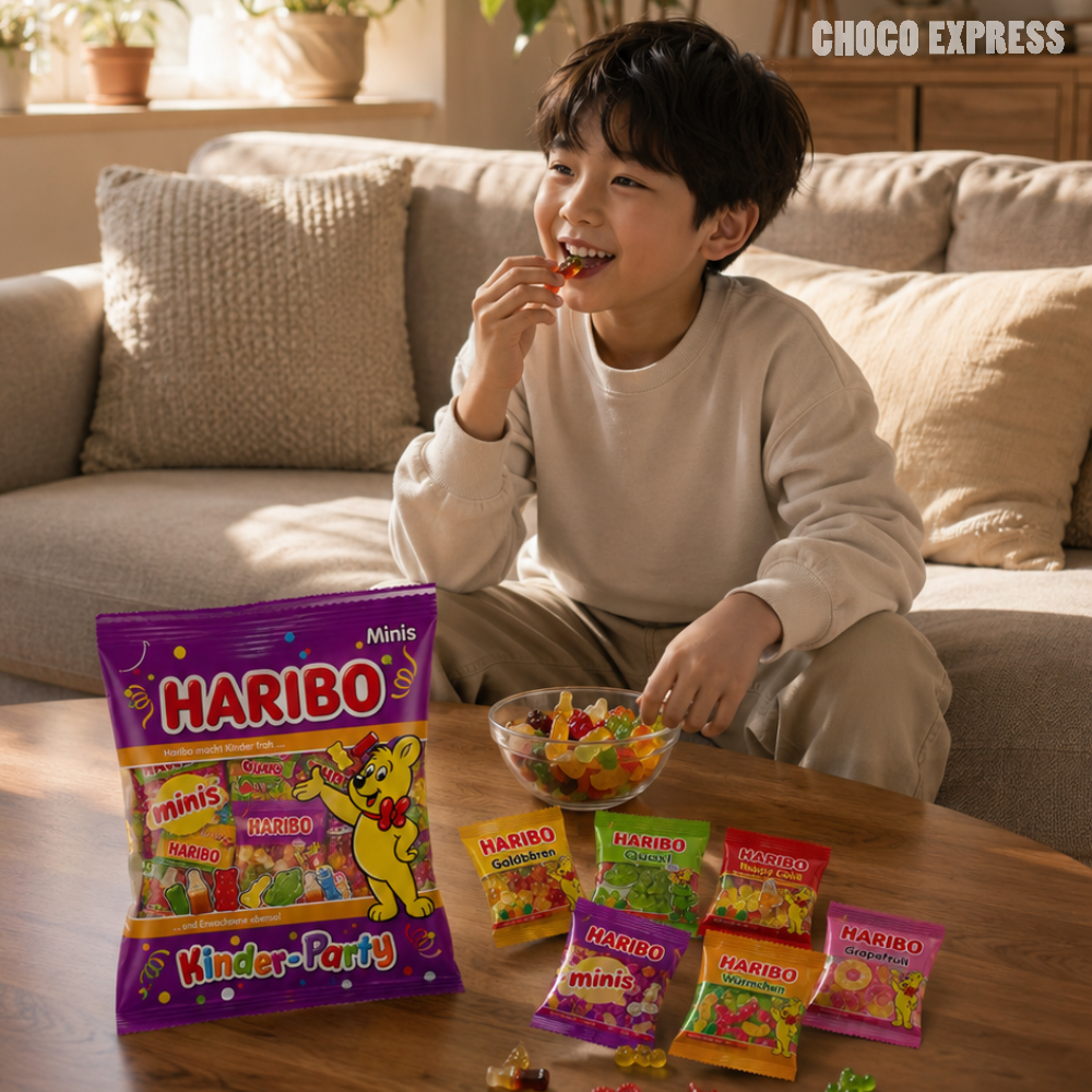 Haribo Kinder Party Mini Gummies | Assorted Gummy Candies | 250g