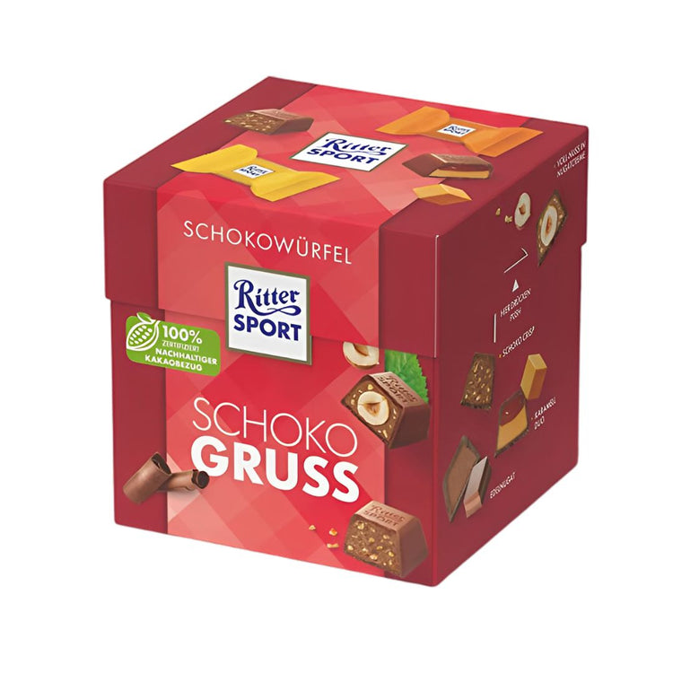 Ritter Sport Choco Cube Chocolate Greeting 176g/ Product of Germany