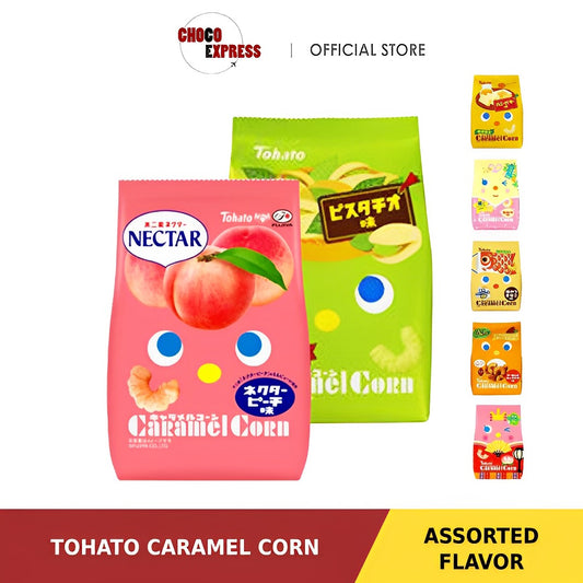 Tohato Caramel Corn Assorted Flavors (One Carton) / Product of Japan