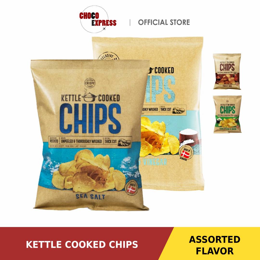 Kettle Cooked Chips Potato Chips Assorted Flavor/ Product of Denmark