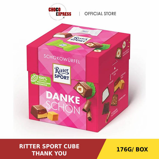 Ritter Sport Chocolate Cube Thank You/ Product of Germany