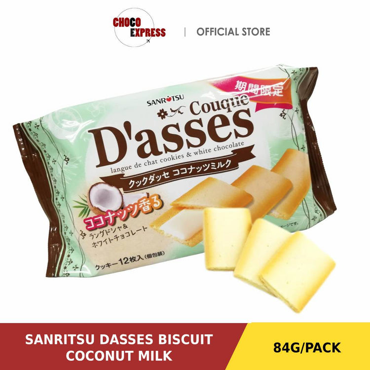Sanritsu Dasses Coconut Milk Biscuit 84g
