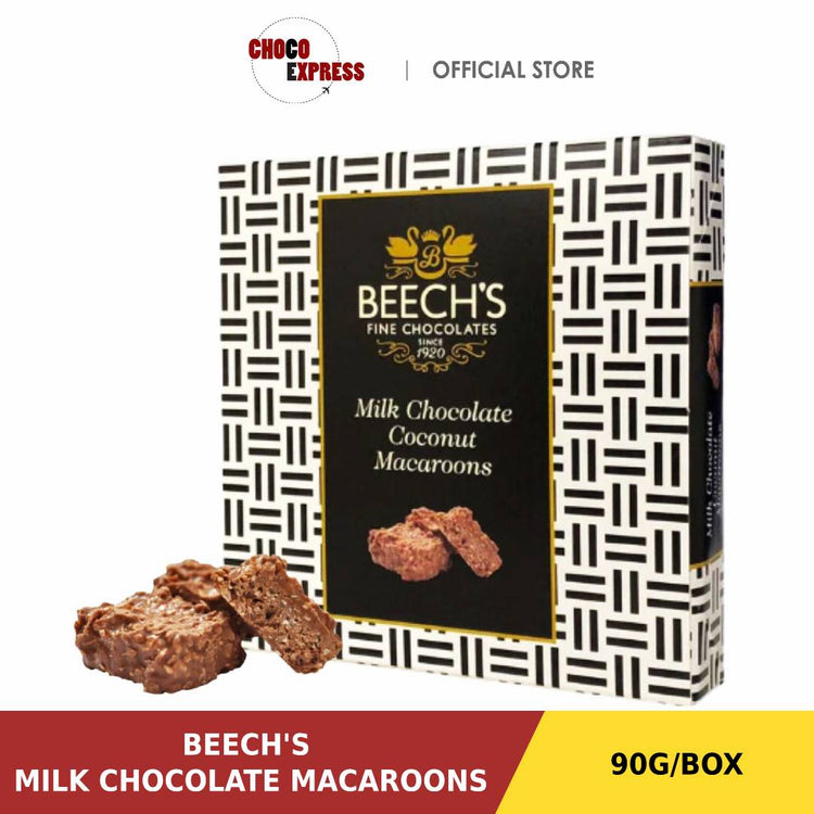 Beech's Chocolate Macaroons| Milk Chocolate with Shredded Coconut 90g/ Product of UK