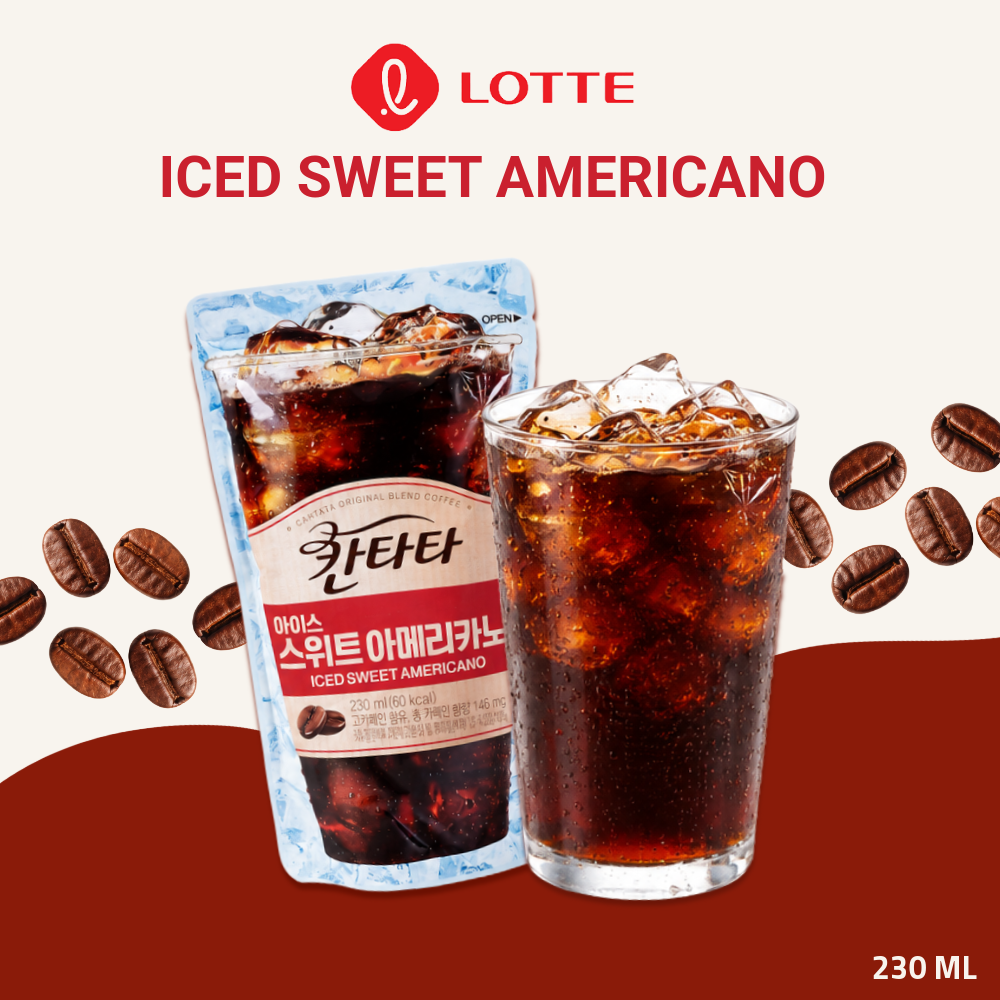 LOTTE Cantata Coffee Series | Iced Sweet Americano | 230ml