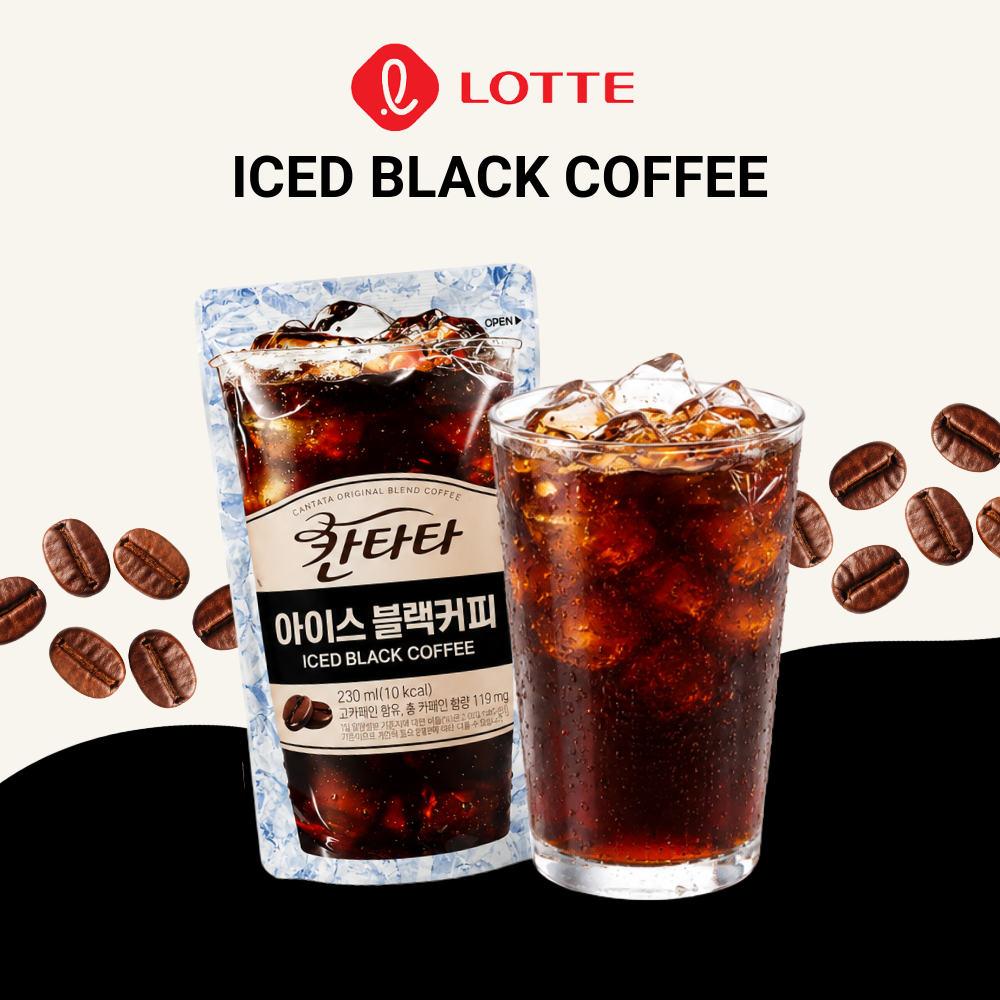 LOTTE Cantata Coffee Series | Iced Black Coffee | 230ml