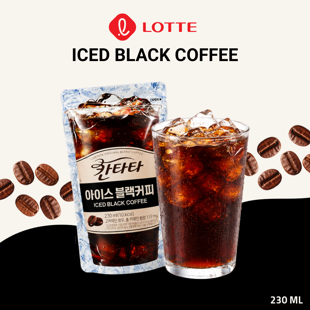 LOTTE Cantata Coffee Series | Iced Black Coffee | 230ml