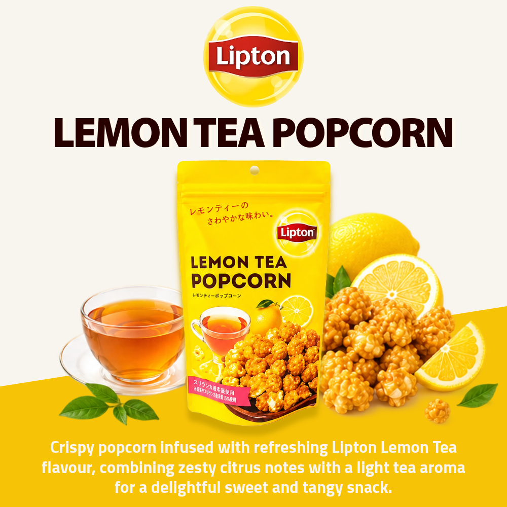 Lipton Tea Popcorn Collection | Lemon Tea Flavour | 55g