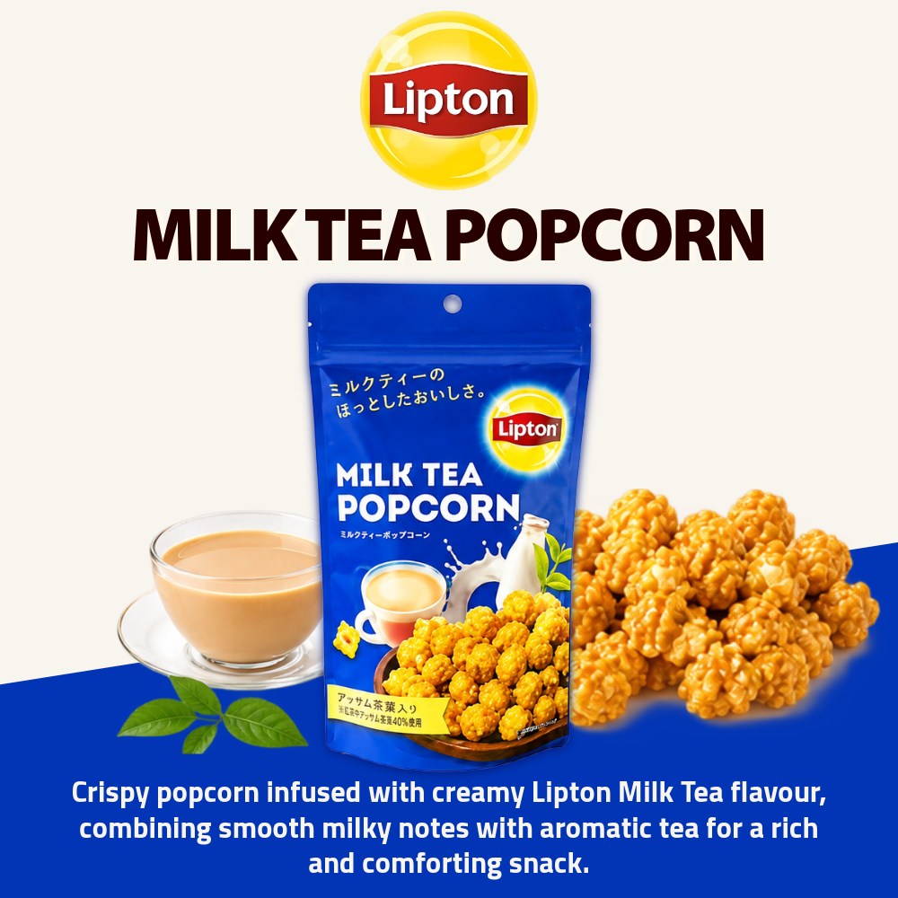 Lipton Tea Popcorn Collection | Milk Tea Flavour | 55g