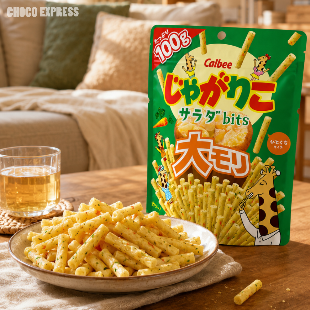 Calbee Jagariko Salad Bits | Crispy Potato Sticks | 100g