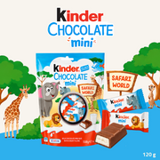 Kinder Chocolate Mini | Milk Chocolate Mini Bars | 120g