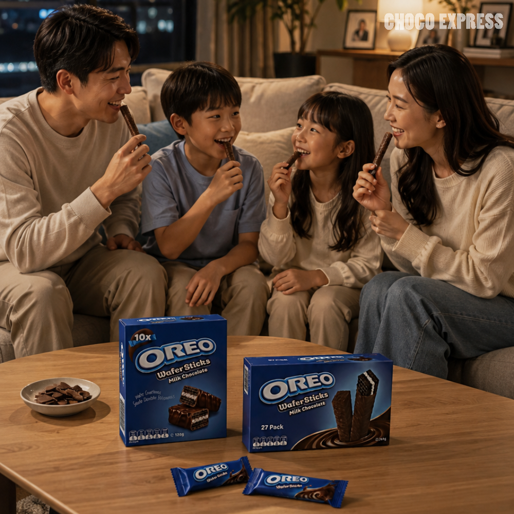 Oreo Wafer Sticks | Milk Chocolate Flavour | Crispy Wafer Rolls | 27pcs