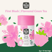 McCoy Teas Premium Tea Collection | First Blush Flavoured Green Tea | 2g x 10 Pyramid Tea Bags