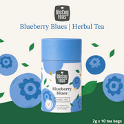 McCoy Teas Premium Tea Collection | Blueberry Blues Herbal Tea | 2g x 10 Pyramid Tea Bags