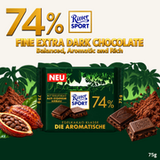 [Pre-Order] Ritter Sport Cacao 74% Aromatic Dark Chocolate | 74% Cacao | 75g