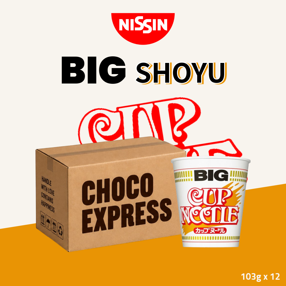 Nissin Cup Noodle Collection | Shoyu Soy Sauce Flavour | 103g x 12 Cups