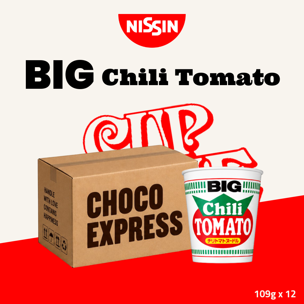 Nissin Cup Noodle Collection | Chili Tomato Flavour | 109g x 12 Cups