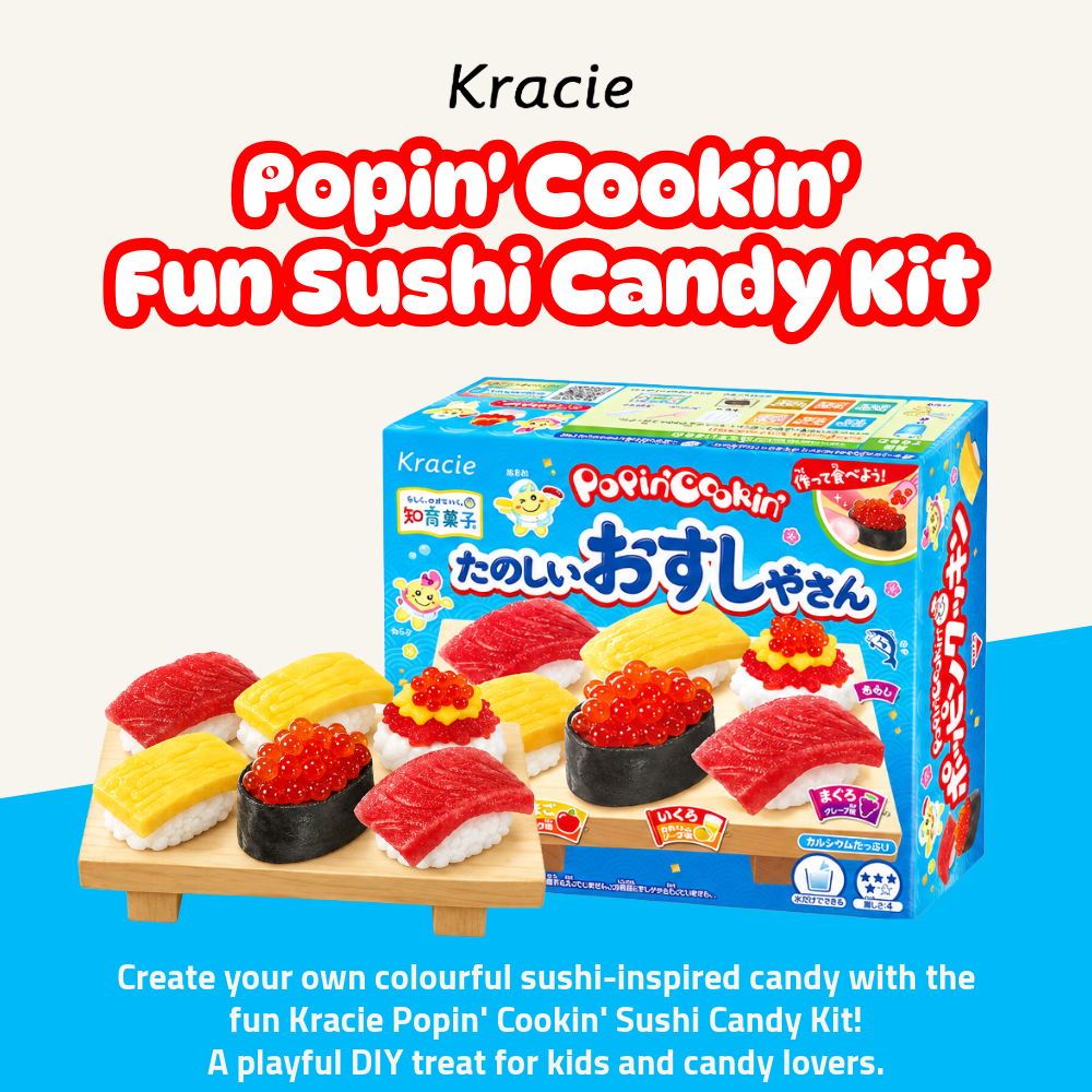 [Pre-Order] Kracie Popin' Cookin' Fun Sushi Candy Kit | DIY Japanese Sushi Candy | 29g
