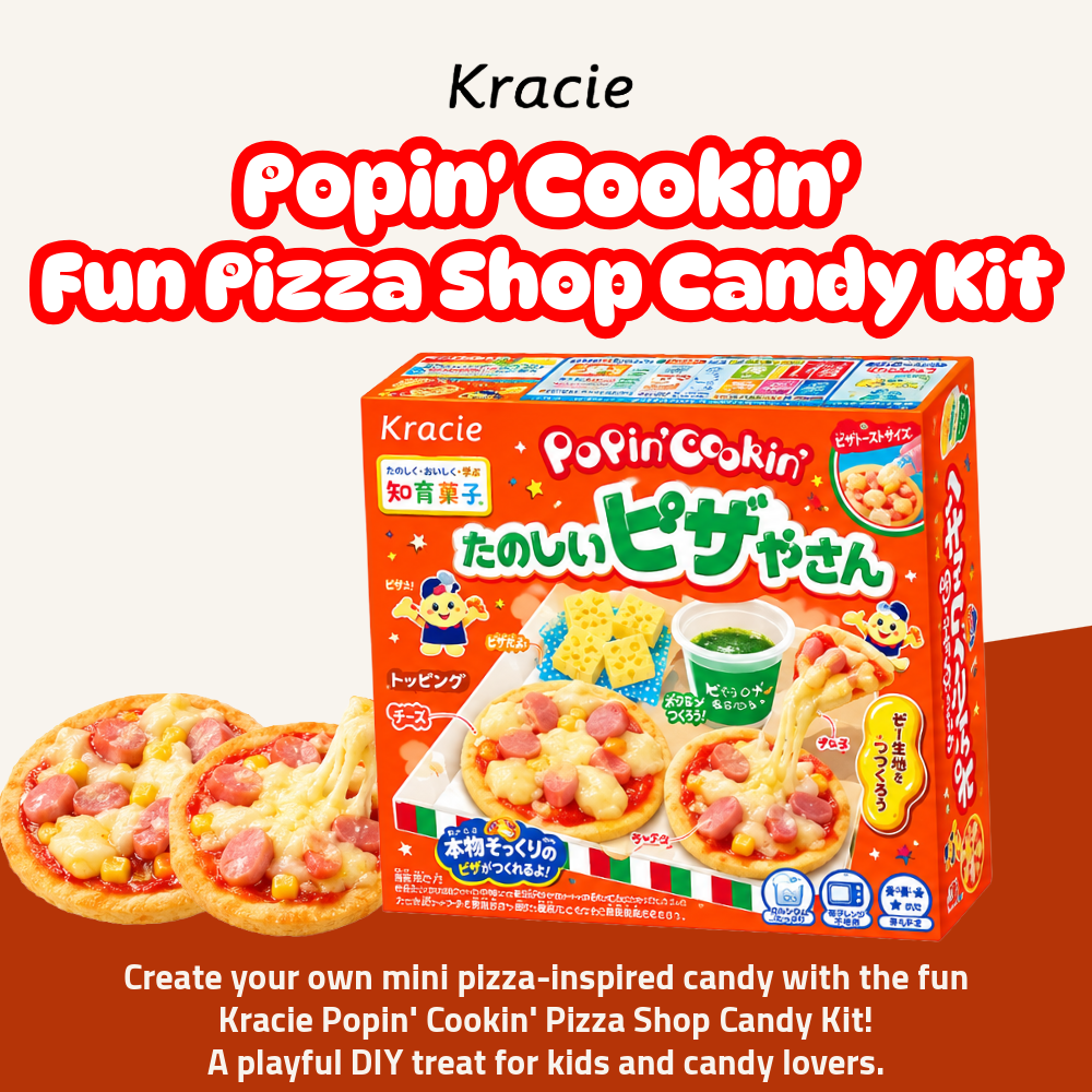 [Pre-Order] Kracie Popin' Cookin' Fun Pizza Shop Candy Kit | DIY Pizza Candy | 23g