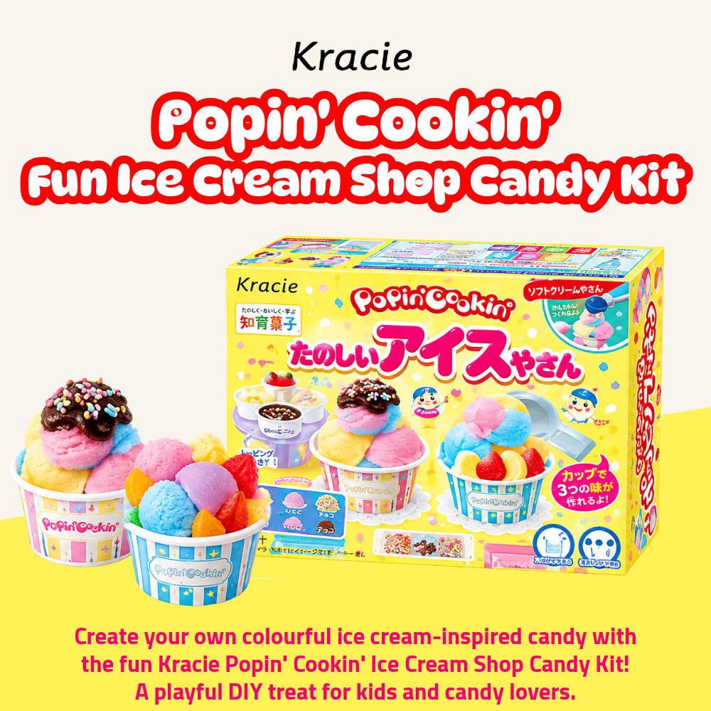 [Pre-Order] Kracie Popin' Cookin' Fun Ice Cream Shop Candy Kit | DIY Ice Cream Candy | 26g