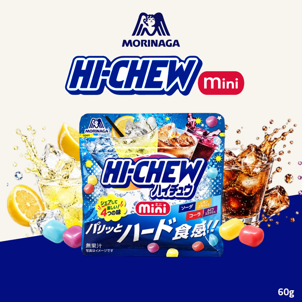 [Pre-Order] Morinaga Hi-Chew Mini Pouch | Soda, Cola, Lemon & Grape Squash | 60g