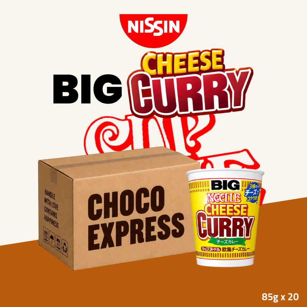 Nissin Cup Noodle Collection | Cheese Curry Flavour | 85g x 20 Cups