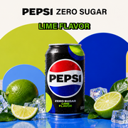 Korean Pepsi Zero Sugar Soda | Lime Flavour | 355ml