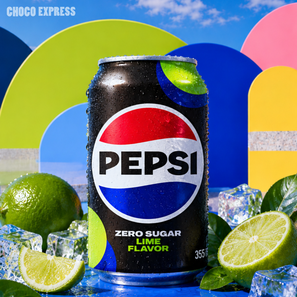 Korean Pepsi Zero Sugar Soda | Lime Flavour | 355ml