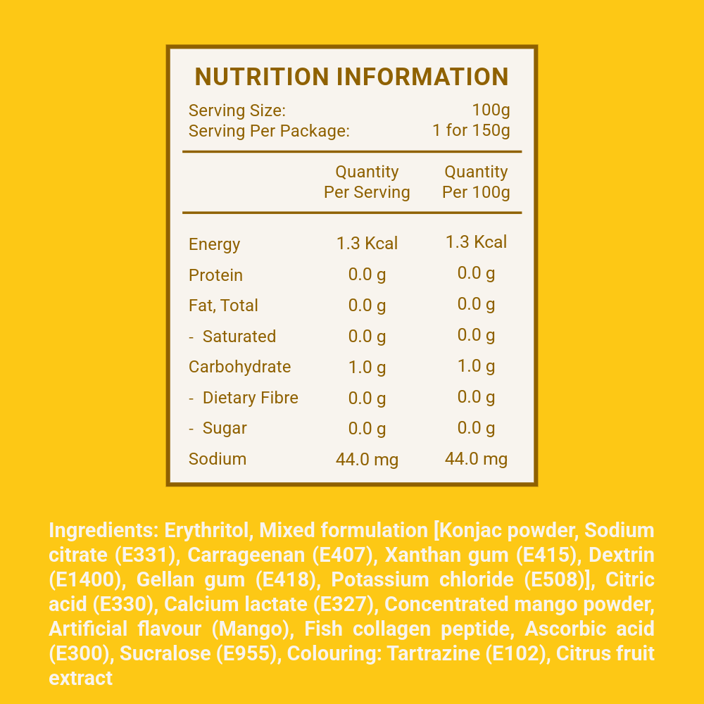The Zoen Konjac Jelly | Zero Sugar | Vitamin C & Collagen | 150g