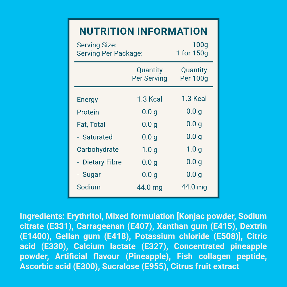 The Zoen Konjac Jelly | Zero Sugar | Vitamin C & Collagen | 150g