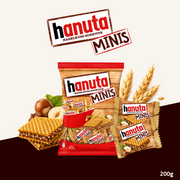 Ferrero Hanuta Minis | Crispy Wafer with Hazelnut Cocoa Filling | 200g
