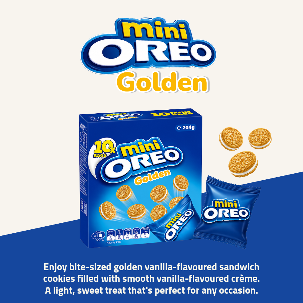 Oreo Mini Cookies 204g - Golden