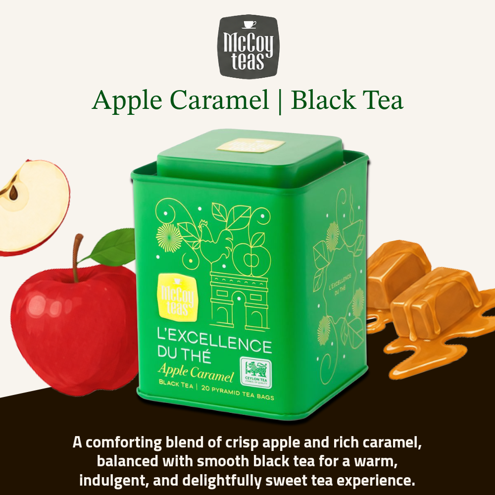 McCoy Teas Premium Flavoured Black Tea Collection | 2g x 20 Pyramid Tea Bags