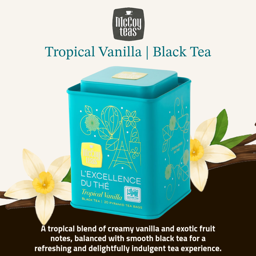 McCoy Teas Premium Flavoured Black Tea Collection | 2g x 20 Pyramid Tea Bags